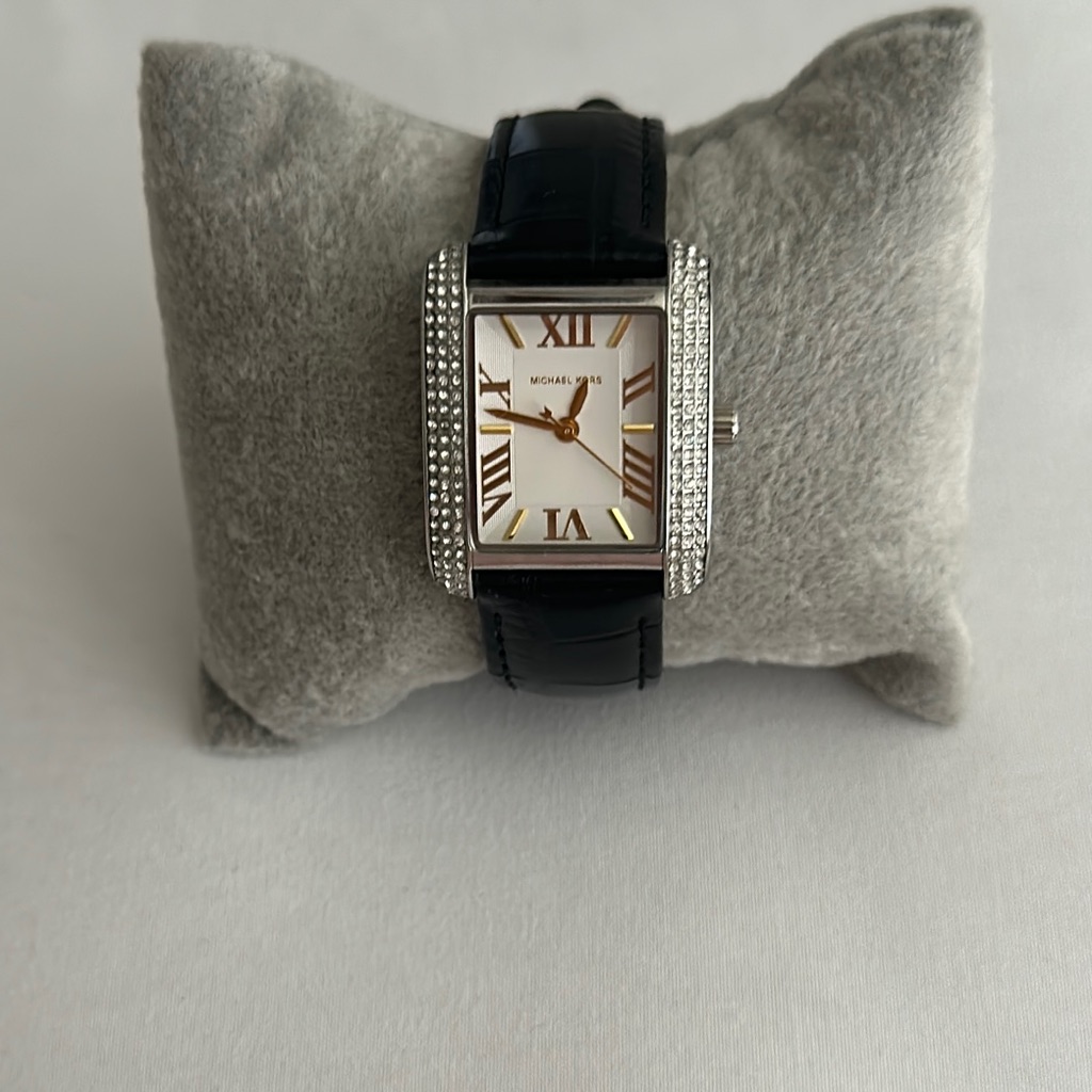 Women’s Michael Kors Black And Silver Watch